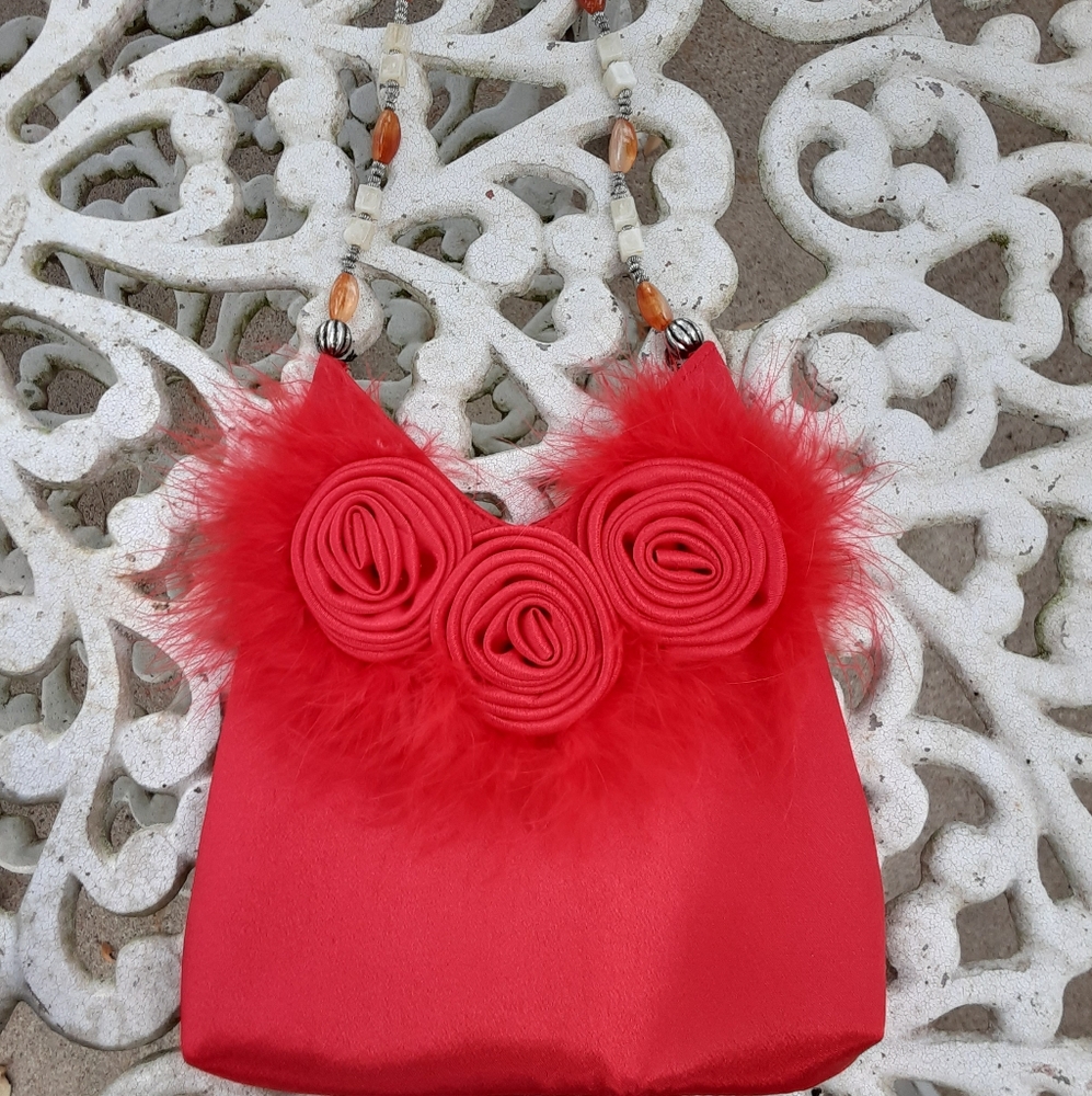 Pretty Red Vintage Purse